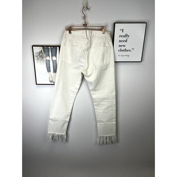 3 x 1 NYC High-Rise Straight Cropped Fringe Jeans - Picture 10 of 11